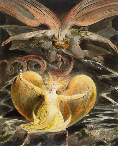 The Great Red Dragon and the Woman Clothed with Sun William Blake